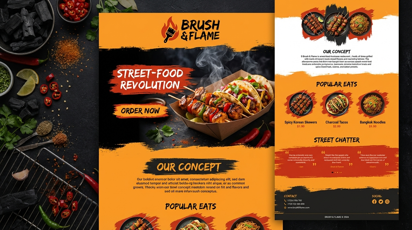 Brush & Flame Signature Concept preview